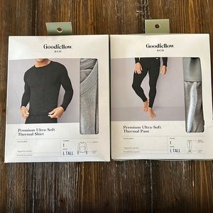 Goodfellow & CO Ultra Soft Thermal Shirt/Pant Set - BRAND NEW